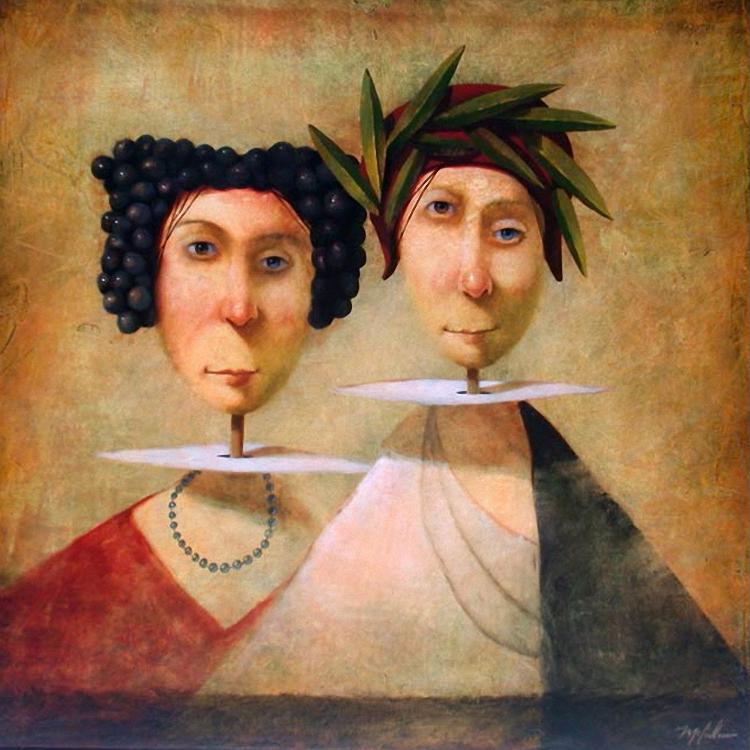 Etruscan Couple by Joe McFadden